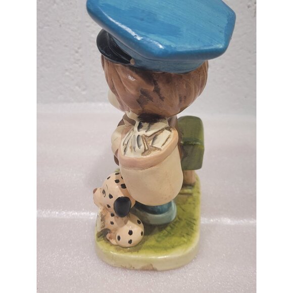 Vintage Price Import Ceramic Mailman Figurine 6-1/4" Mailbox Dog - Picture 2 of 8